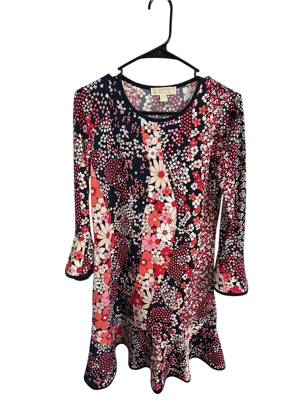 Michael Michael Kors Floral Bell Sleeve Fit & Flare Dress NWT Size Small